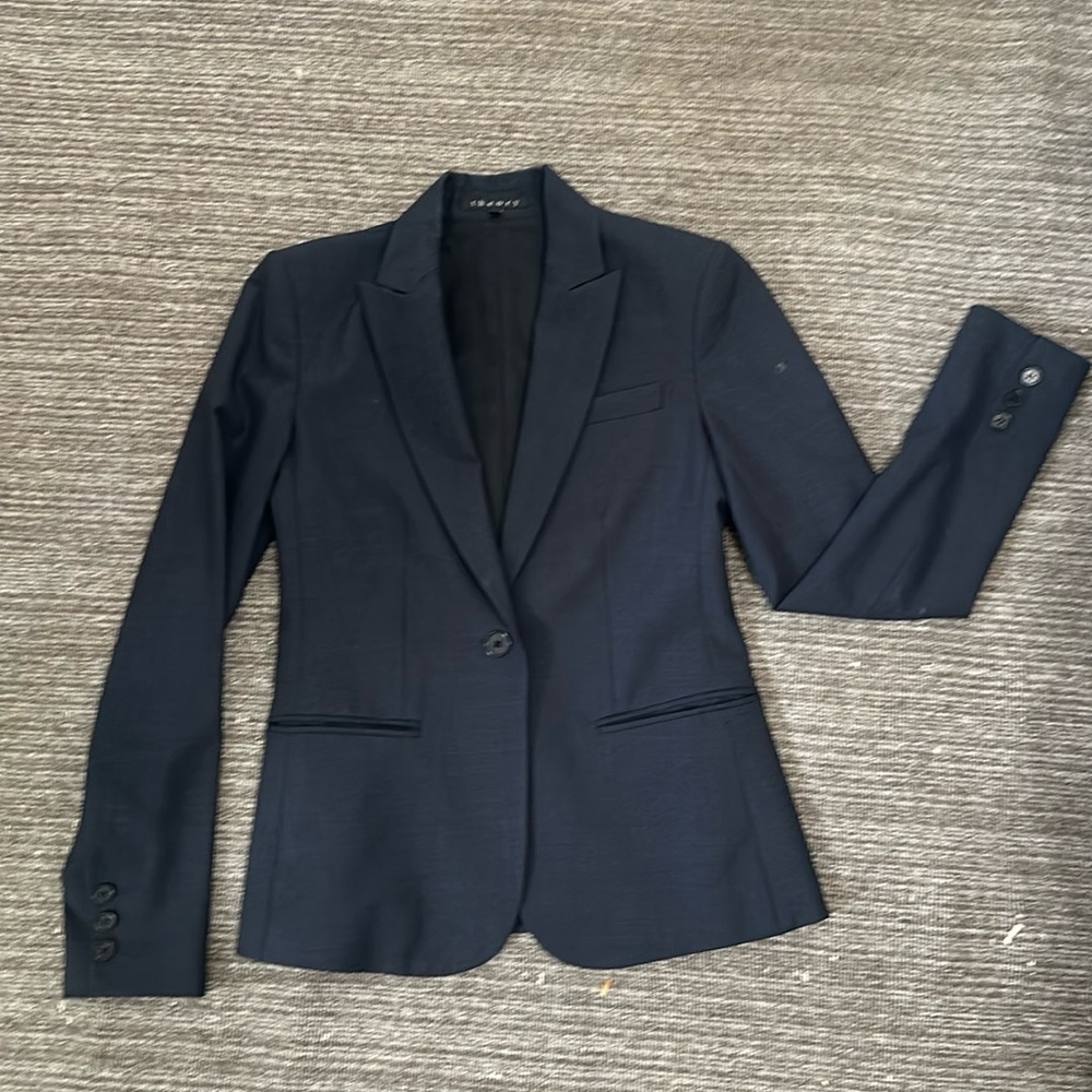 Theory Etienne Classic Wool suit blazer